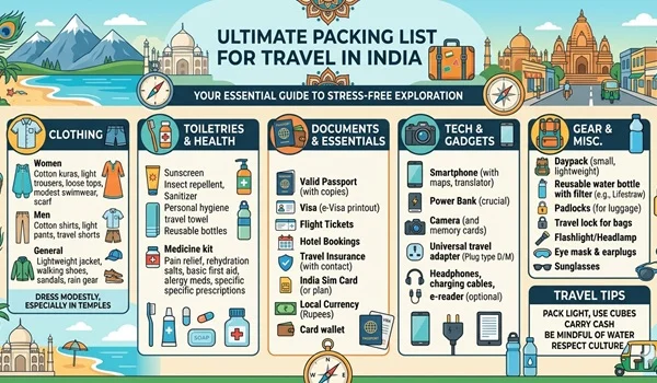 Ultimate Packing List for Travel in India